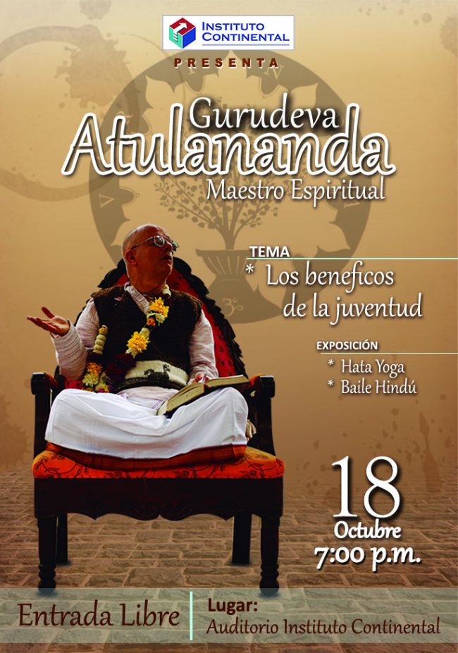 afiche conferencias los beneficios de la juevntud